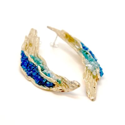 Σκουλαρίκια Aegean wave S1091