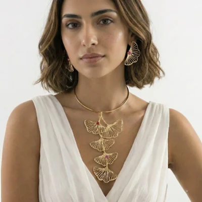 Σκουλαρίκια The Ginkgo Series S1196m