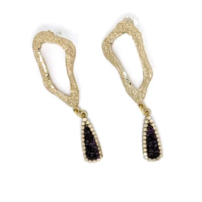 Σκουλαρίκια Rich Opulence S96 Geode